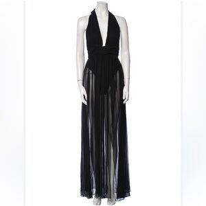 NEW ROXX Black Halter Maxi Dress / Pool wear